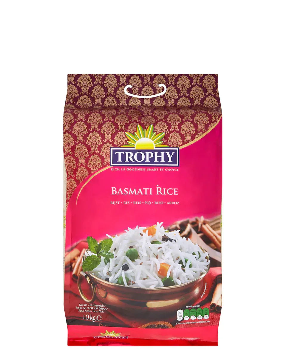 TROPHY BASMATI RICE 10KG - Kashmir Watan Foodstores