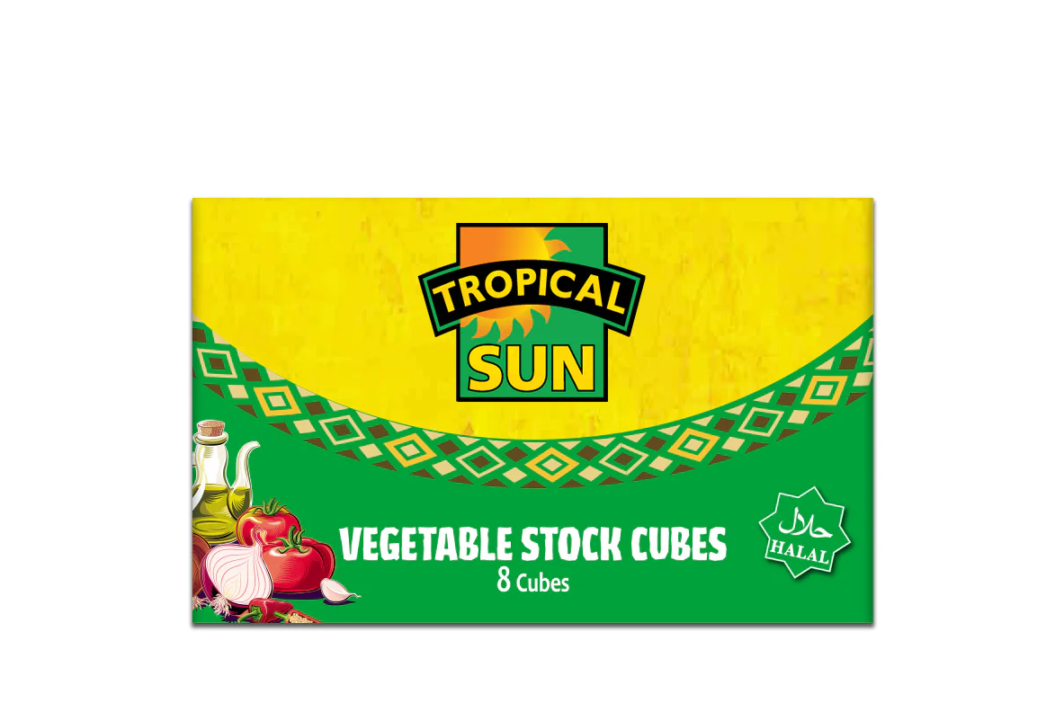 VEGETABLE STOCK CUBES 8'S (TROPICAL SUN)