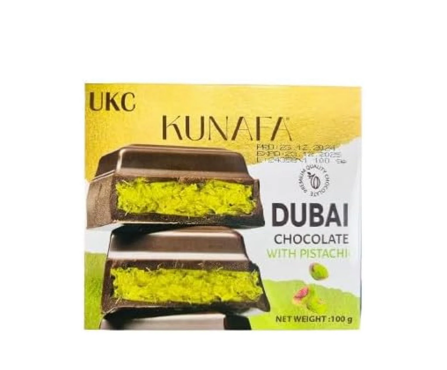 KUNAFA DUBAI CHOCOLATE WITH PISTACHIO 100G