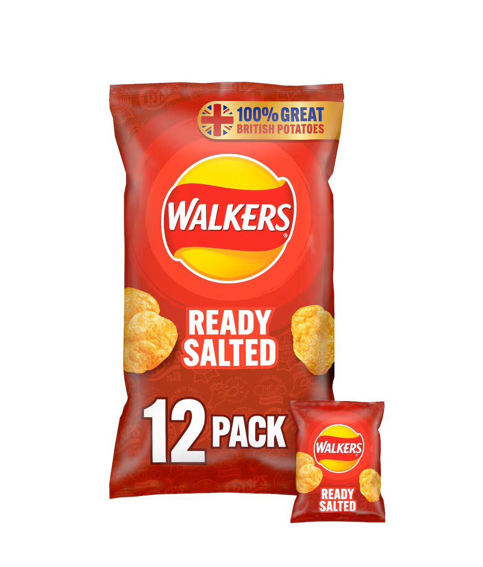 WALKERS READY SALTED 12pack