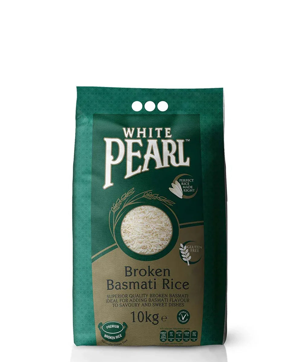 WHITE PEARL BROKEN RICE 10KG - Kashmir Watan Foodstores