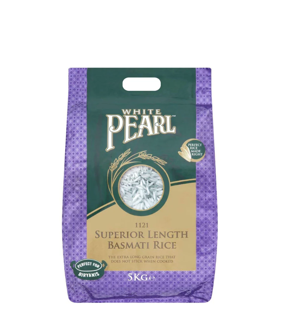 WHITE PEARL BASMATI RICE 5KG