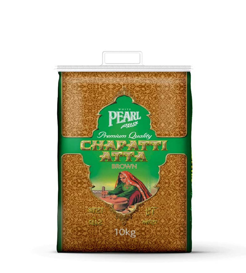 BROWN ATTA 10KG (WHITE PEARL)