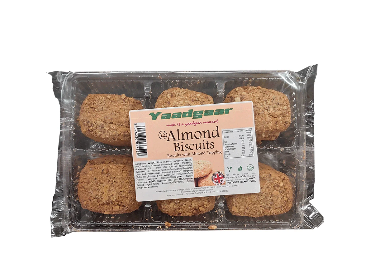YAADGAAR ALMOND BISCUITS 12pcs