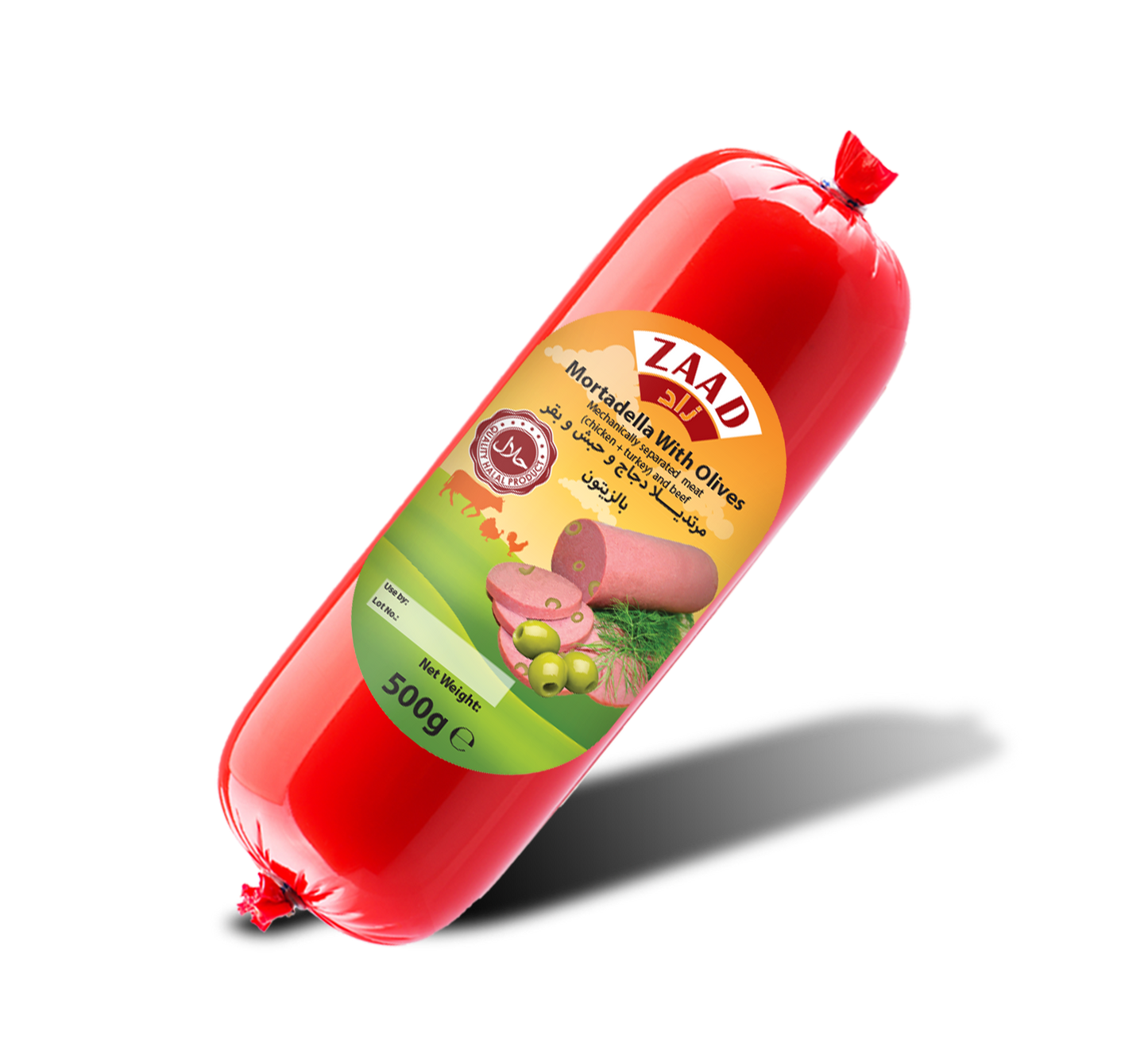 ZAAD BEEF SALAMI WITH OLIVE 500G