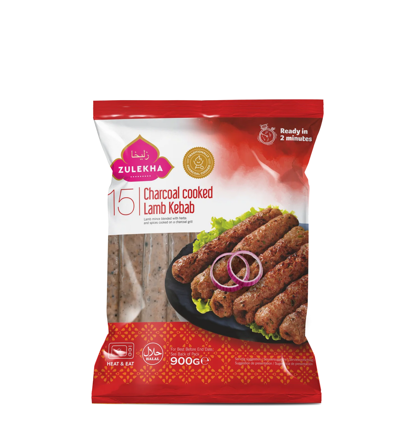 ZULEKHA CHARCOAL LAMB KEBAB 15- 900G