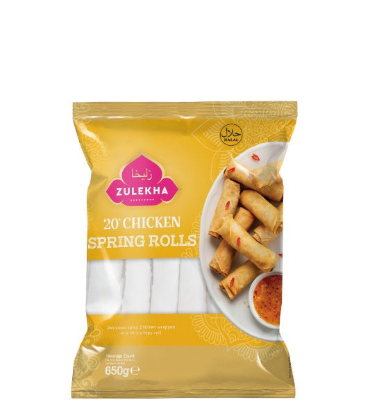 ZULEKHA CHICKEN SPRING ROLL 20PK