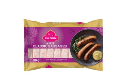 ZULEKHA CLASSIC 14 BEEF SAUSAGE 784G