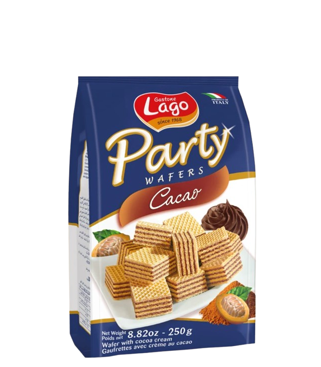 LAGO CHOC PARTY WAFERS 250G