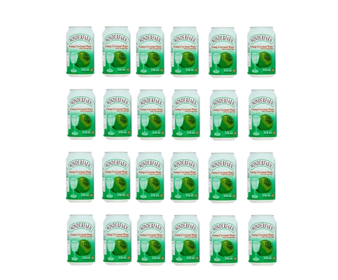 WONDERFARM COCONUT WATER 24X330ML - Kashmir Watan Foodstores