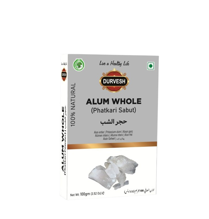 DURVESH ALUM WHOLE PHITKARI 100G