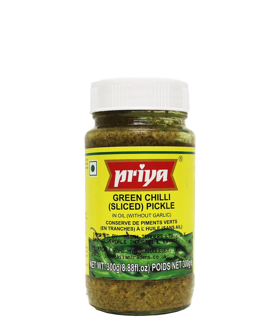 GREEN CHILLI PICKLE 300G (PRIYA)