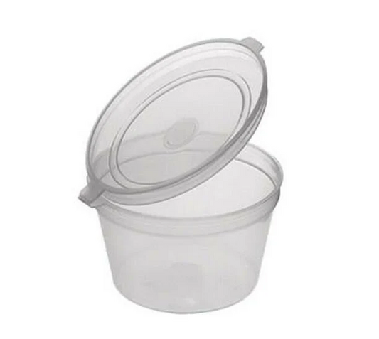 HINGED CUP & LIDS 500PCS 4OZ