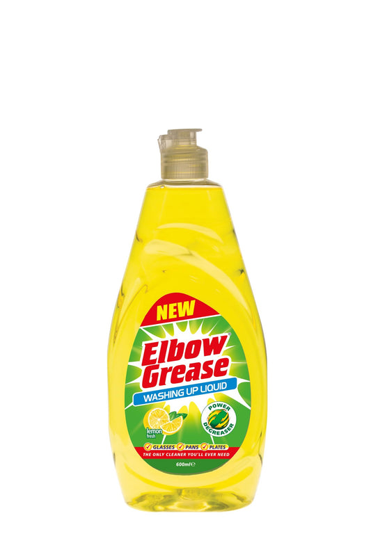 ELBOW GREASE WASHING UP LIQUID LEMON 600ml