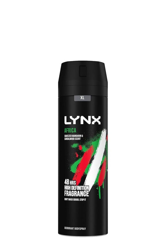 LYNX AFRICA BODY SPRAY SILVER 200ML