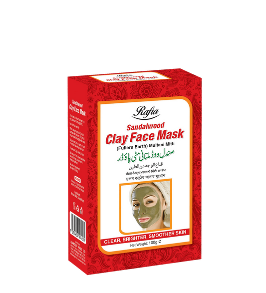 RAFIA CHARCOAL CLAY FACE MASK 100G