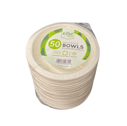 BIODEGRADEABLE BOWLS 6OZ 180ML 50PK