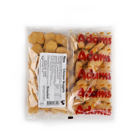 BREAD CHICKEN NUGGETS 1KG (ADAMS)