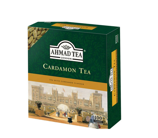 AHMAD CEYLON CARDMOM TEA 100 BAGS  1957