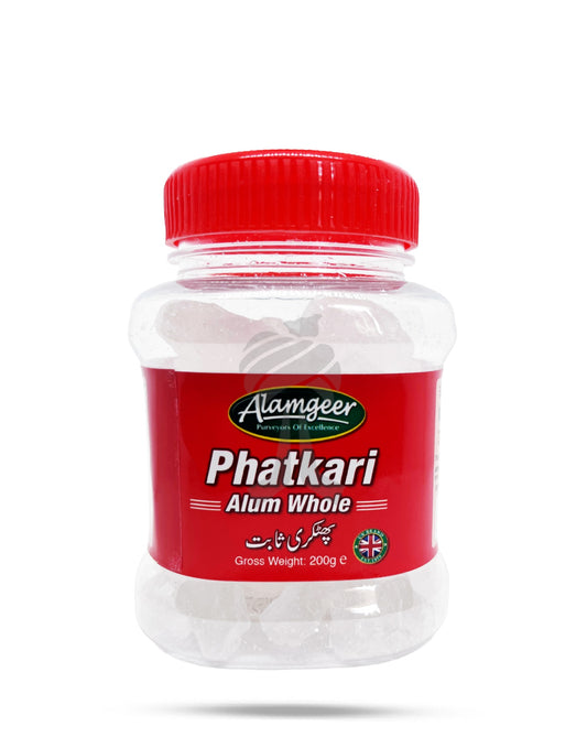 ALAMGEER PHATKARI ALUM WHOLE 200G