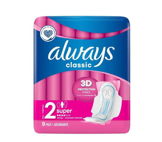 ALWAYS CLASSIC SUPER - 9'S SIZE 2