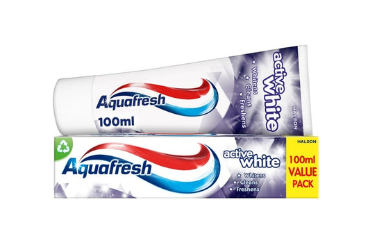 AQUAFRESH TOOTHPASTE ACTIVE WHITE 100ML