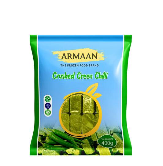 ARMAAN CRUSH GREEN CHILLI CUBES 400G