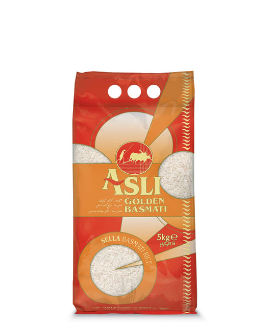 ASLI GOLDEN  SELLA BASMATI RICE 5KG