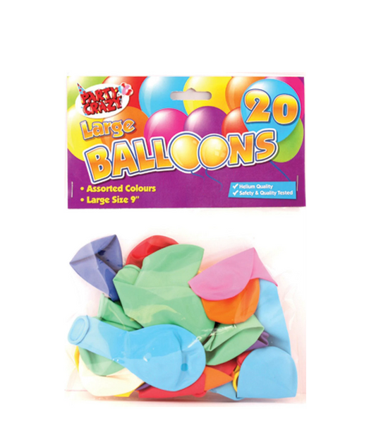 BALOON ROUND 9'' 20PK