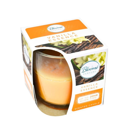 BLOOME VANILLA ESSENCE SCENTED CANDLE 20H