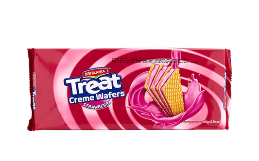 BRITANNIA CREAME WAFERS STRAWBERRY 150G