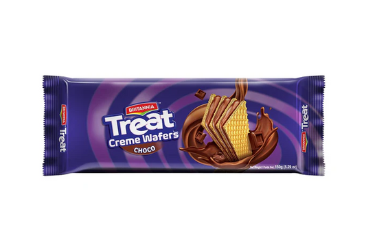 BRITANNIA CREME WAFERS CHOCO 150G PM79P