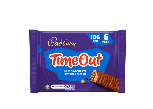 CADBURY TIMEOUT MULTIPACKS 6x121.2g
