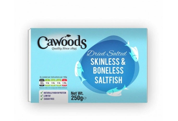 CAWOOD SKINLESS & BONELESS SALTFISH 100G