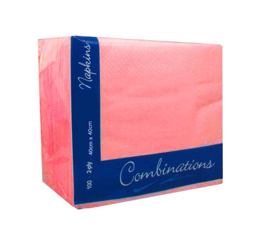 COMBINATION 2PLY NAPKINS 40CM 100PK