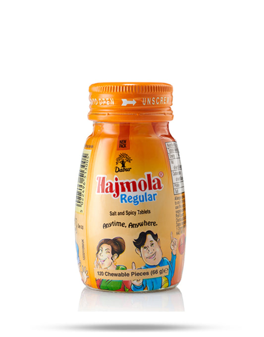 DABUR HAJMOLA REGULAR 120PC  66G