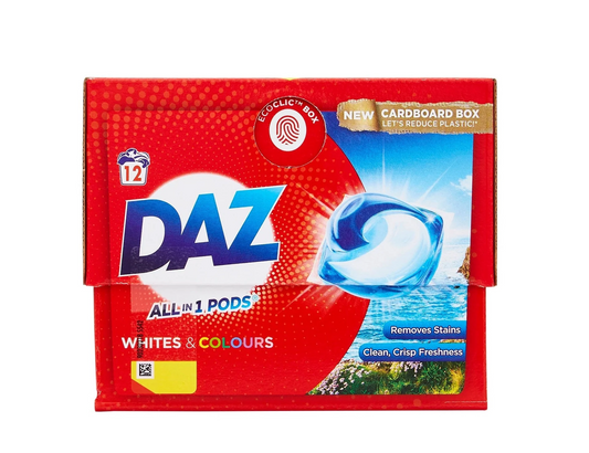 DAZ ALL IN 1 PODS WHIT & COLOUR 12'S