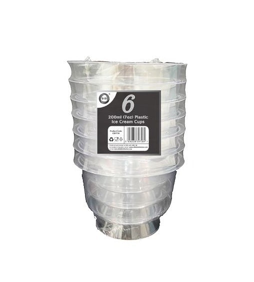 DID 7OZ ICE CREAM CUP 200ml 6PK