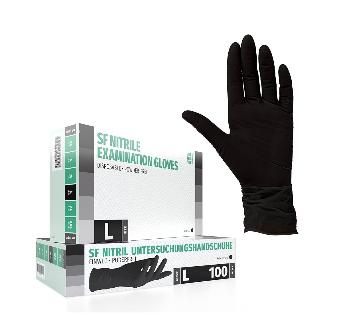 DISPOSABLE NITRILE GLOVES BOX L