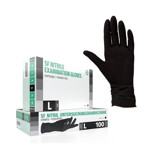 DISPOSABLE NITRILE GLOVES BOX L