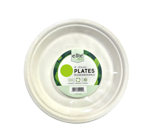 E-LITE 9" REUSABLE 23CM PLATES 40Pcs