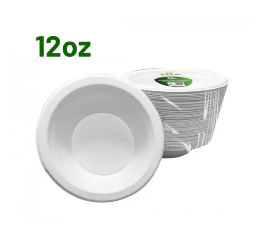 EAZI-PAK 12OZ BOWL BAGASSE 50PCS