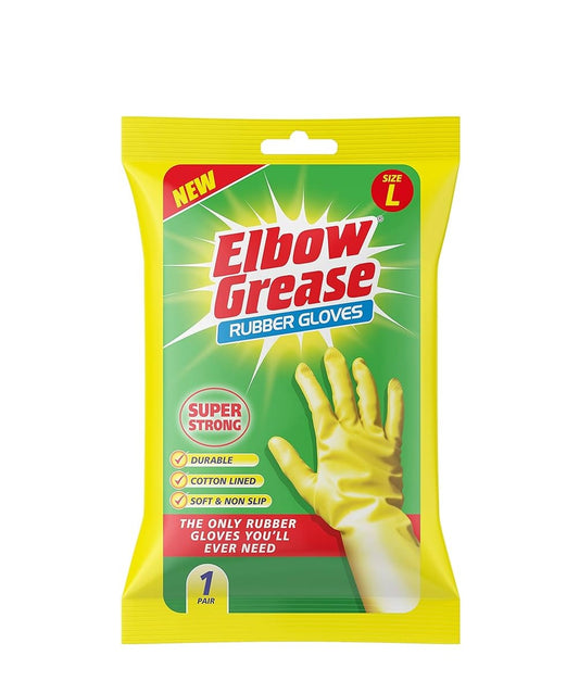 ELBOW GREASE RUBBER GLOVES LARGE