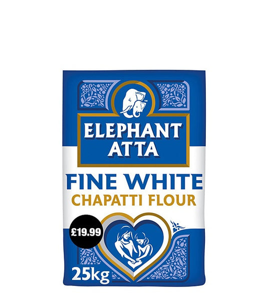 ELEPHANT WHITE ATTA 25KG