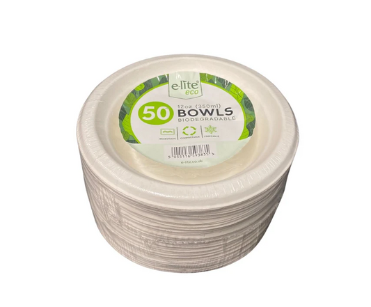 ELITE 12oZ BOWLS BIODEGRADEBLE 50PK
