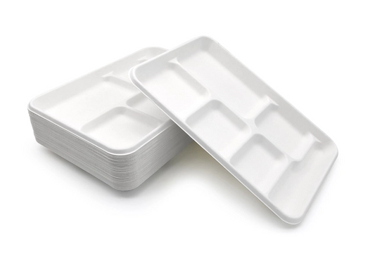ELITE 6 COMPARTMENT BIODERADABLE DEEP TRAY 20PK