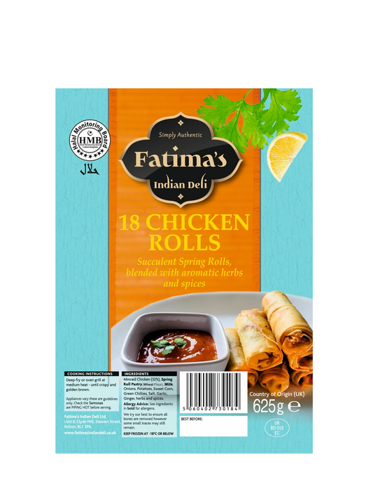 FATIMA'S CHICKEN ROLL 18PK