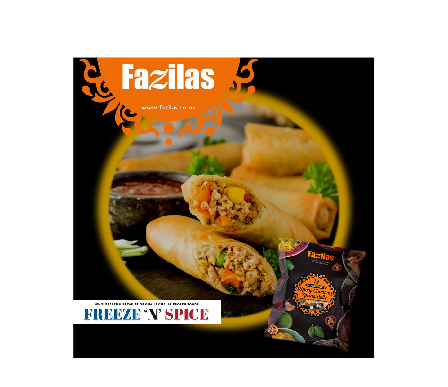 FAZILAS CHICKEN ROLL 18'S