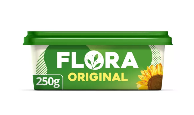 FLORA ORIGINAL MARGRINE 250G PM£1.75