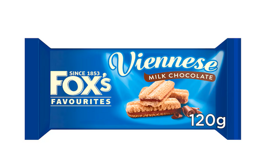FOX'S VIENNESE MILK CHOCOLATE 120G PM£2.